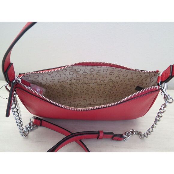 Guess DD801670 Women's Red Karlan Mini Crossbody Handbag Purse - Picture 12 of 12